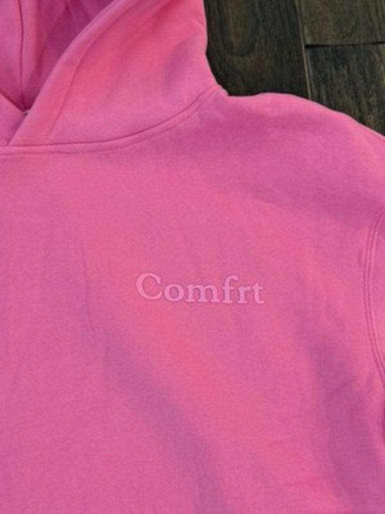Comfrt Minimalist Hoodie Sorbet Comfort Oversized Lounge Trendy Kjhu46 Pink S — image 2 of 8